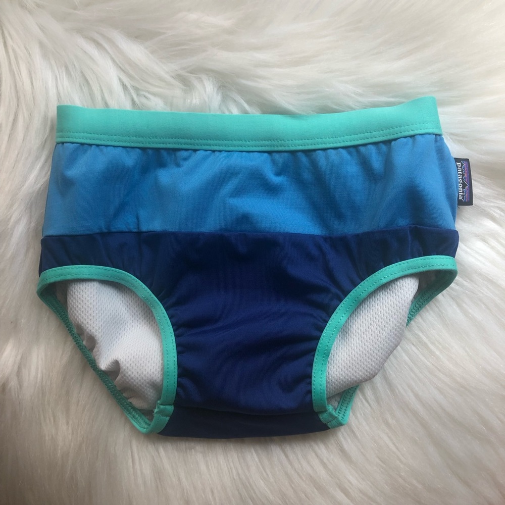 Patagonia Kids Baby Swim Diaper Blue Green Pull Up